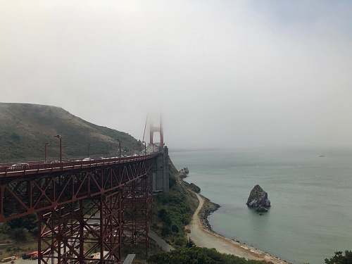 golden gate bridge bridge near body of water water